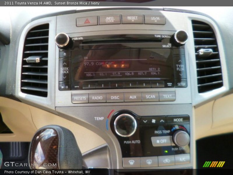 Sunset Bronze Mica / Ivory 2011 Toyota Venza I4 AWD