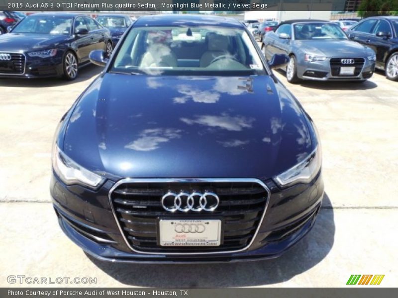 Moonlight Blue Metallic / Velvet Beige 2015 Audi A6 3.0 TDI Premium Plus quattro Sedan