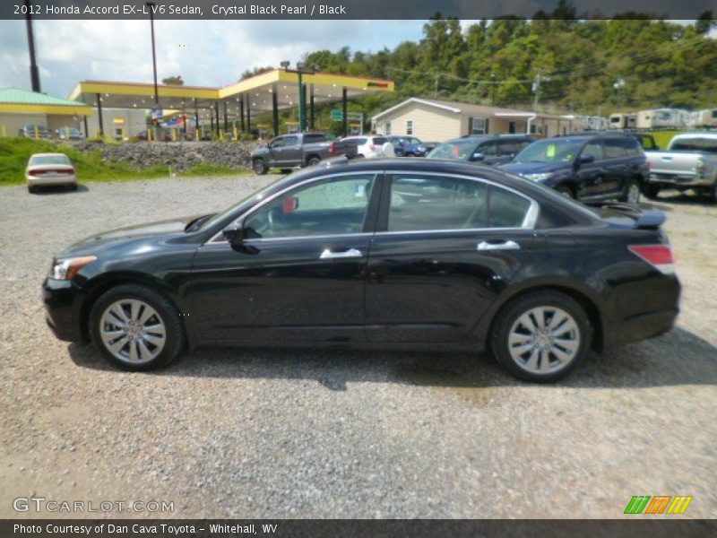 Crystal Black Pearl / Black 2012 Honda Accord EX-L V6 Sedan