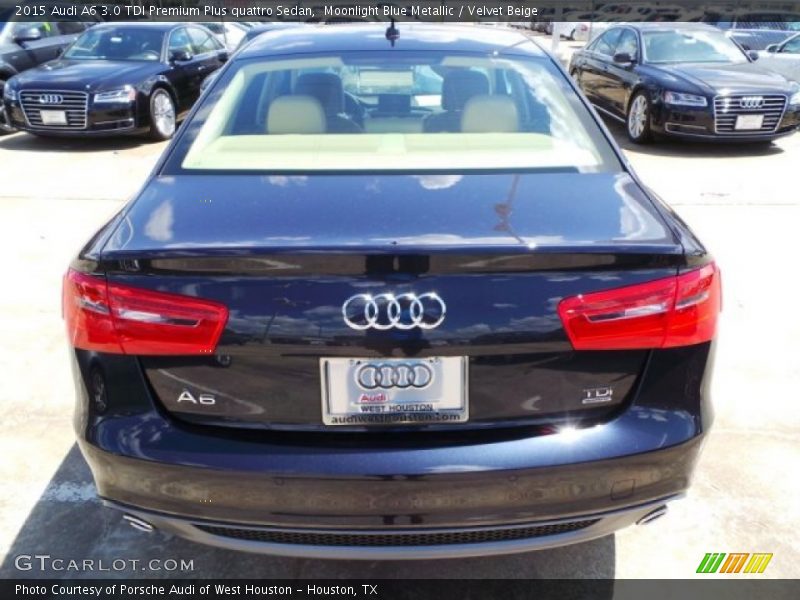 Moonlight Blue Metallic / Velvet Beige 2015 Audi A6 3.0 TDI Premium Plus quattro Sedan