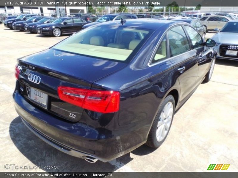 Moonlight Blue Metallic / Velvet Beige 2015 Audi A6 3.0 TDI Premium Plus quattro Sedan