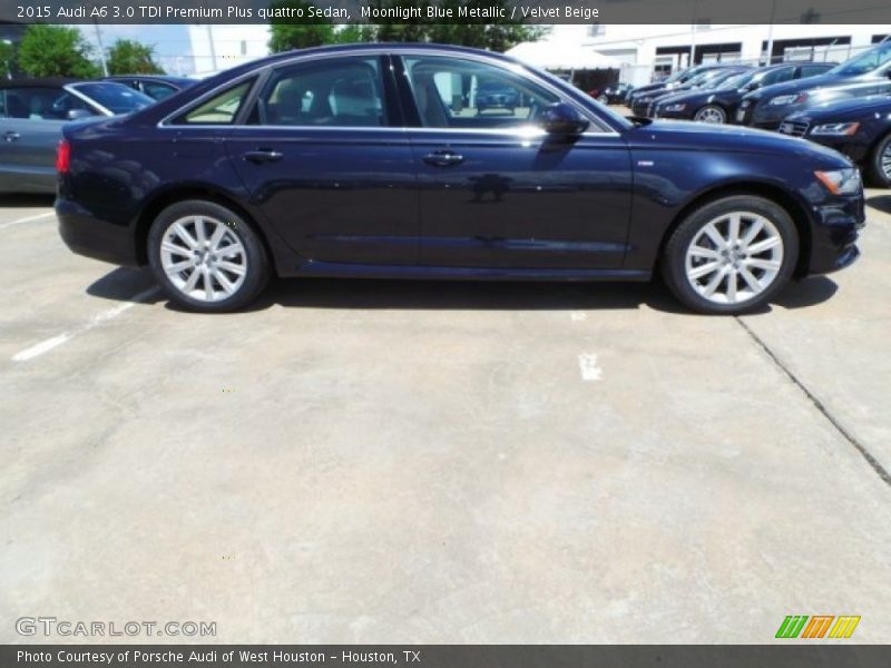 Moonlight Blue Metallic / Velvet Beige 2015 Audi A6 3.0 TDI Premium Plus quattro Sedan