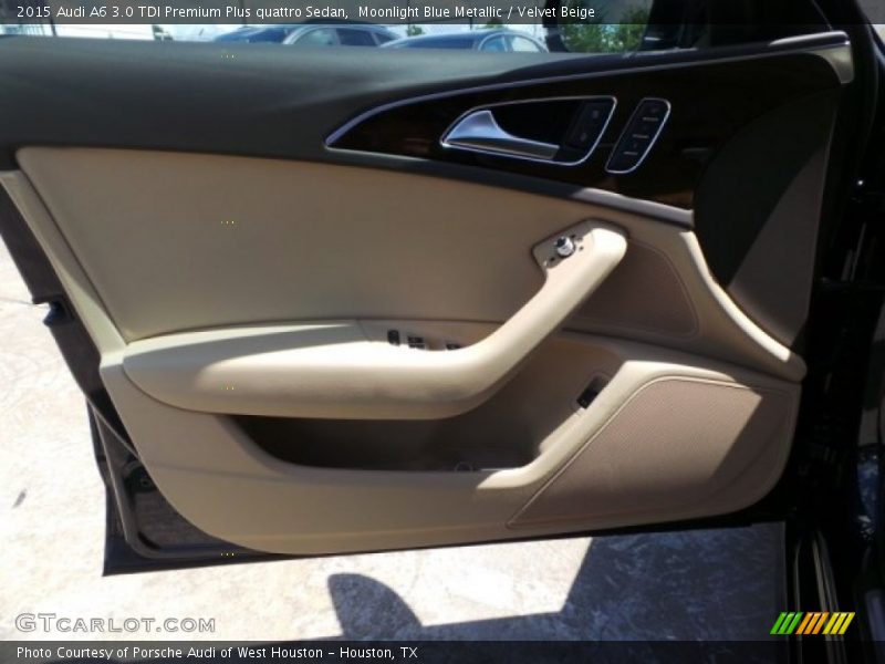 Moonlight Blue Metallic / Velvet Beige 2015 Audi A6 3.0 TDI Premium Plus quattro Sedan