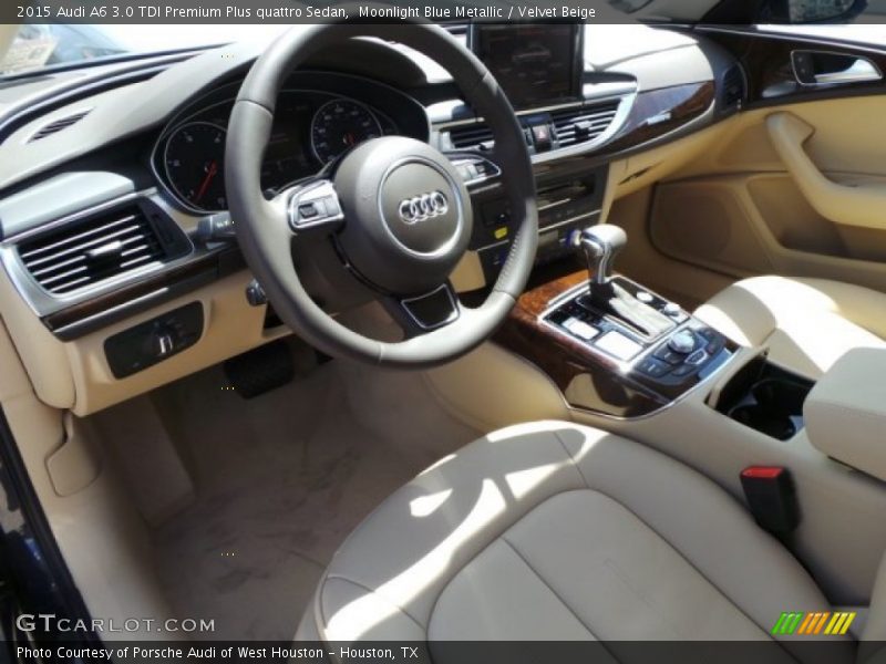 Moonlight Blue Metallic / Velvet Beige 2015 Audi A6 3.0 TDI Premium Plus quattro Sedan