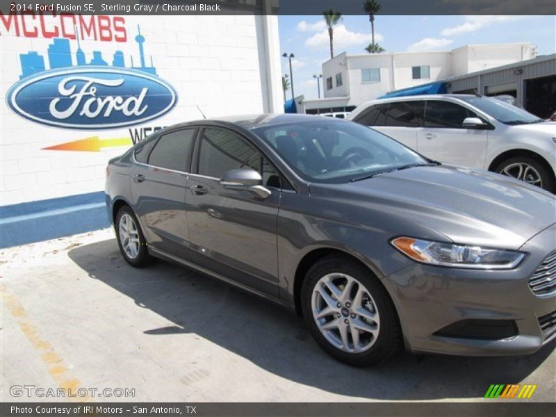 Sterling Gray / Charcoal Black 2014 Ford Fusion SE
