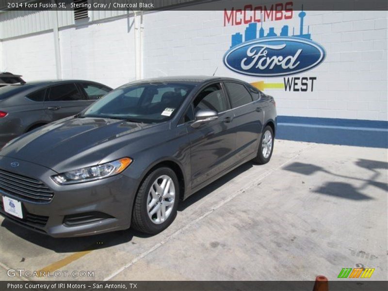 Sterling Gray / Charcoal Black 2014 Ford Fusion SE