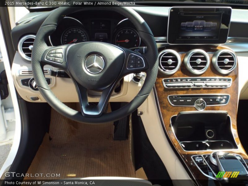 Polar White / Almond Beige/Mocha 2015 Mercedes-Benz C 300 4Matic