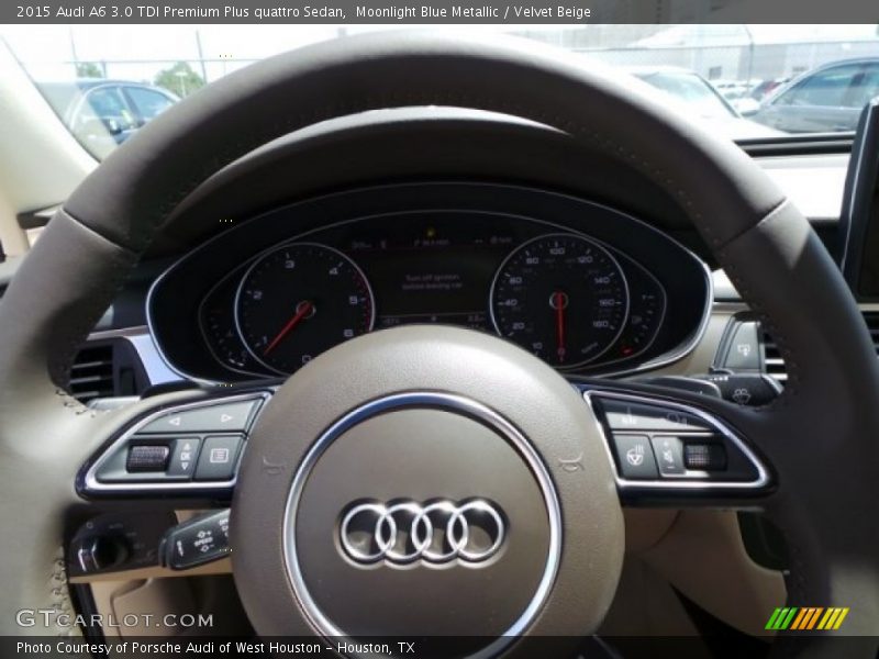 Moonlight Blue Metallic / Velvet Beige 2015 Audi A6 3.0 TDI Premium Plus quattro Sedan