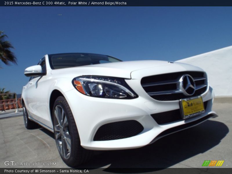 Polar White / Almond Beige/Mocha 2015 Mercedes-Benz C 300 4Matic