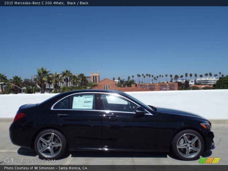 Black / Black 2015 Mercedes-Benz C 300 4Matic