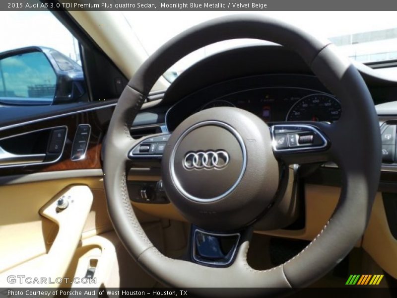Moonlight Blue Metallic / Velvet Beige 2015 Audi A6 3.0 TDI Premium Plus quattro Sedan