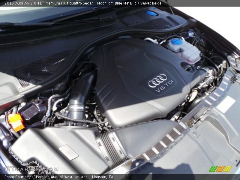 Moonlight Blue Metallic / Velvet Beige 2015 Audi A6 3.0 TDI Premium Plus quattro Sedan