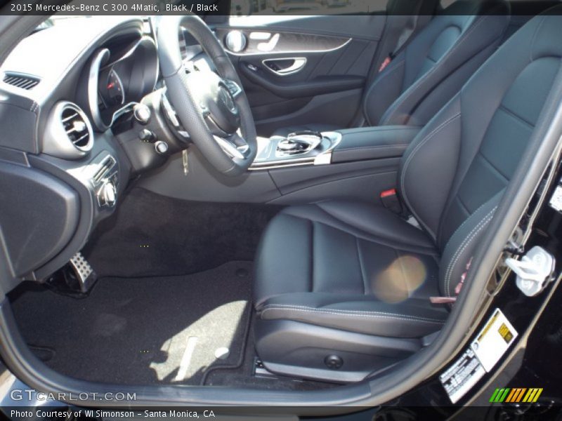 Black / Black 2015 Mercedes-Benz C 300 4Matic