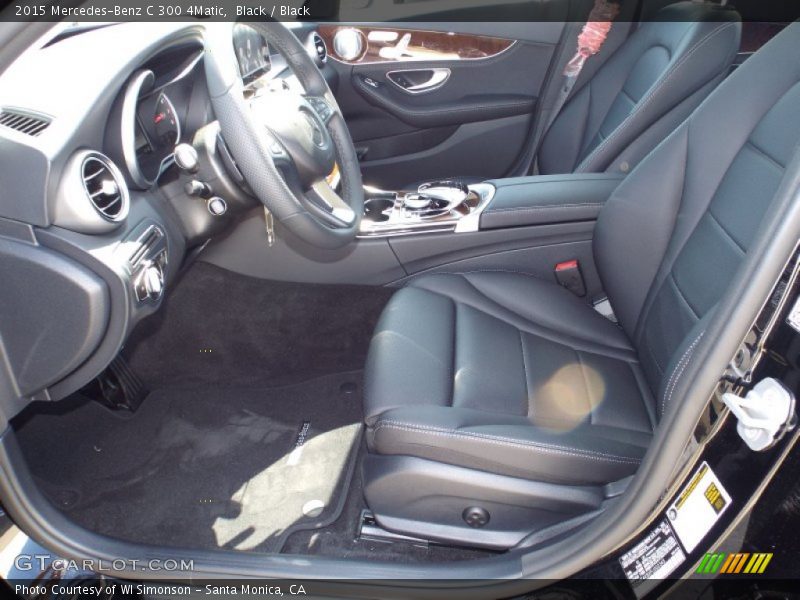 Black / Black 2015 Mercedes-Benz C 300 4Matic