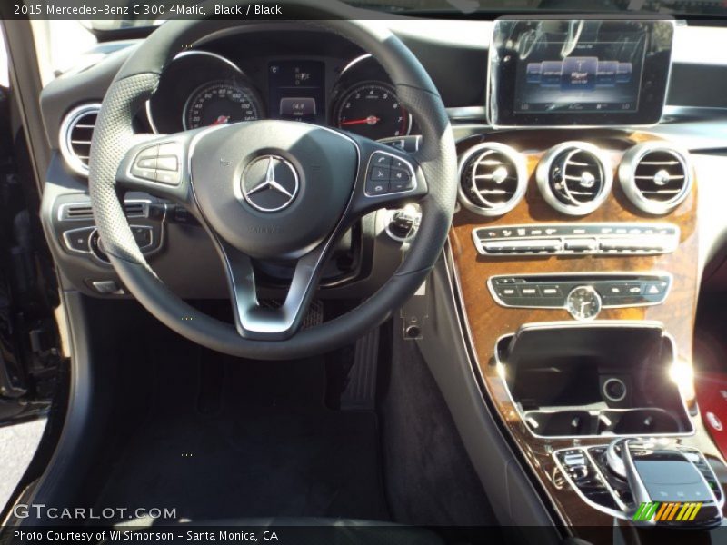 Black / Black 2015 Mercedes-Benz C 300 4Matic