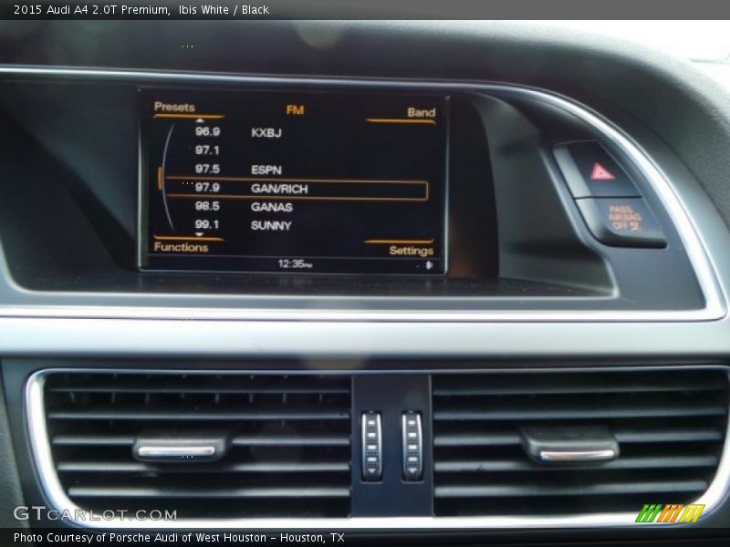 Ibis White / Black 2015 Audi A4 2.0T Premium