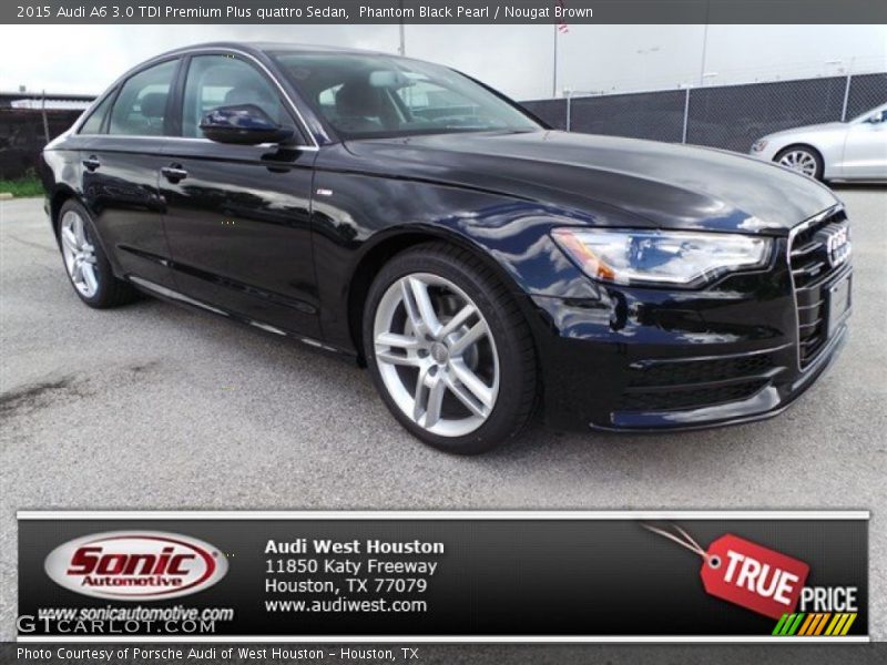 Phantom Black Pearl / Nougat Brown 2015 Audi A6 3.0 TDI Premium Plus quattro Sedan