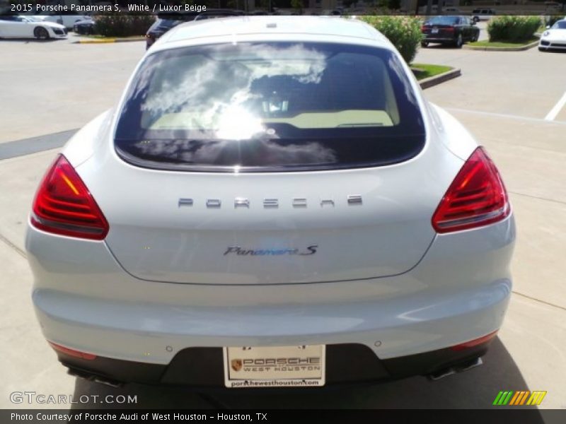 White / Luxor Beige 2015 Porsche Panamera S