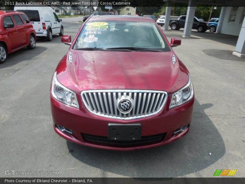 Red Jewel Tintcoat / Cocoa/Cashmere 2011 Buick LaCrosse CXL AWD