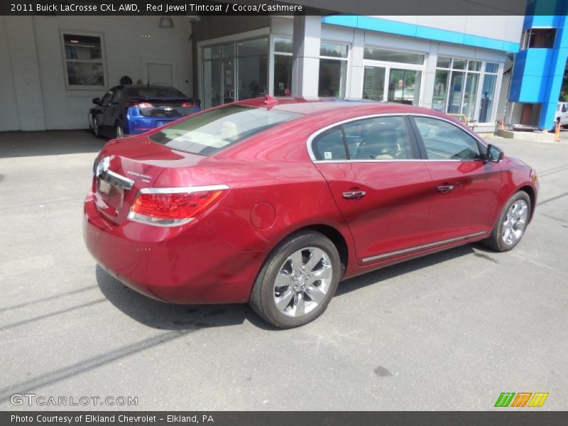 Red Jewel Tintcoat / Cocoa/Cashmere 2011 Buick LaCrosse CXL AWD