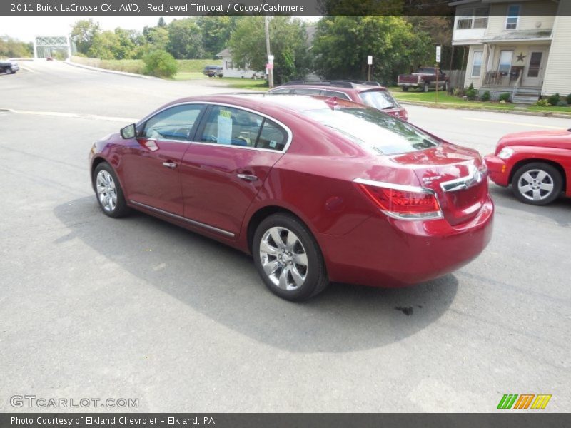 Red Jewel Tintcoat / Cocoa/Cashmere 2011 Buick LaCrosse CXL AWD