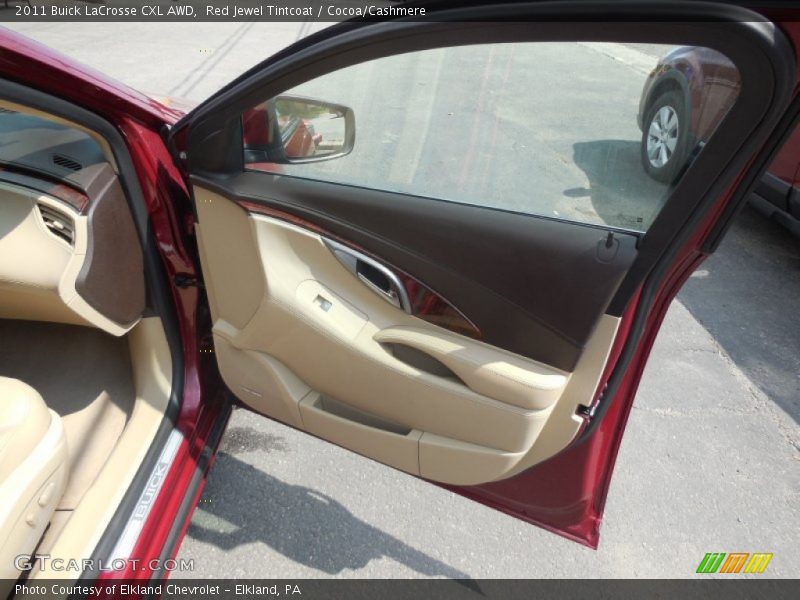 Red Jewel Tintcoat / Cocoa/Cashmere 2011 Buick LaCrosse CXL AWD