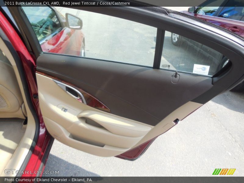 Red Jewel Tintcoat / Cocoa/Cashmere 2011 Buick LaCrosse CXL AWD