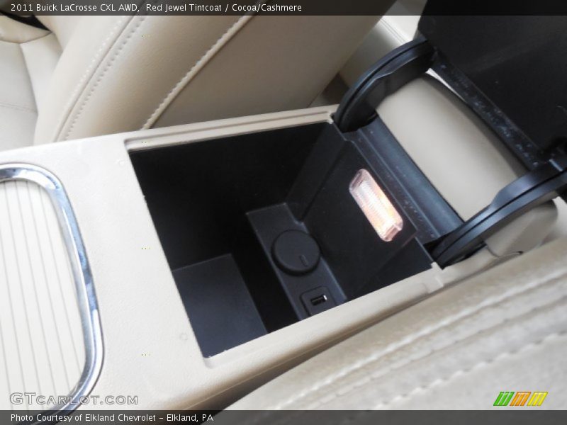 Red Jewel Tintcoat / Cocoa/Cashmere 2011 Buick LaCrosse CXL AWD