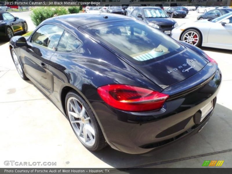 Jet Black Metallic / Luxor Beige 2015 Porsche Cayman S