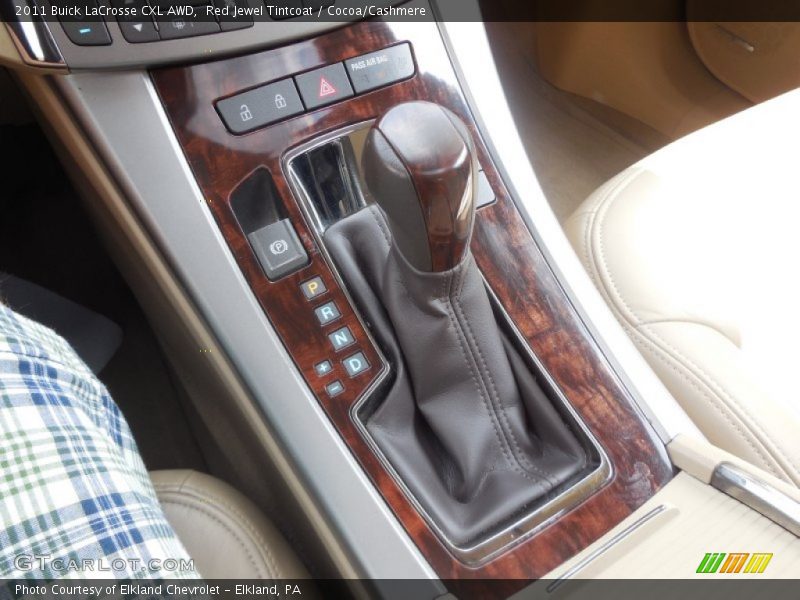 Red Jewel Tintcoat / Cocoa/Cashmere 2011 Buick LaCrosse CXL AWD