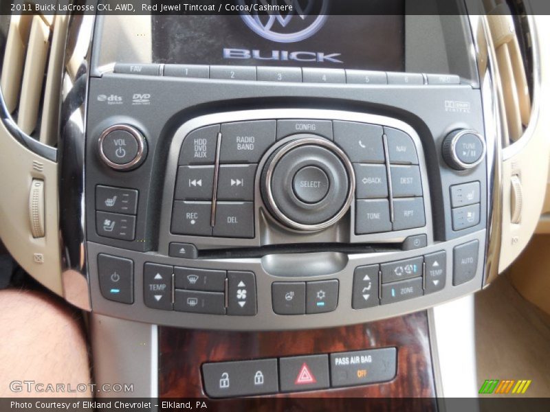 Red Jewel Tintcoat / Cocoa/Cashmere 2011 Buick LaCrosse CXL AWD