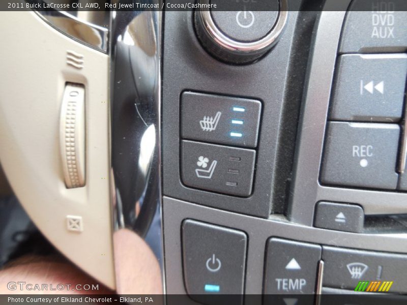 Red Jewel Tintcoat / Cocoa/Cashmere 2011 Buick LaCrosse CXL AWD