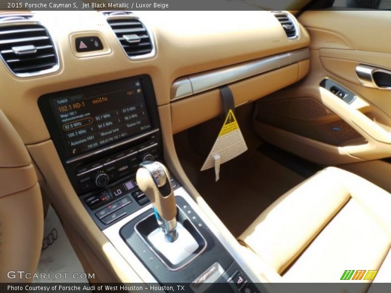 Jet Black Metallic / Luxor Beige 2015 Porsche Cayman S