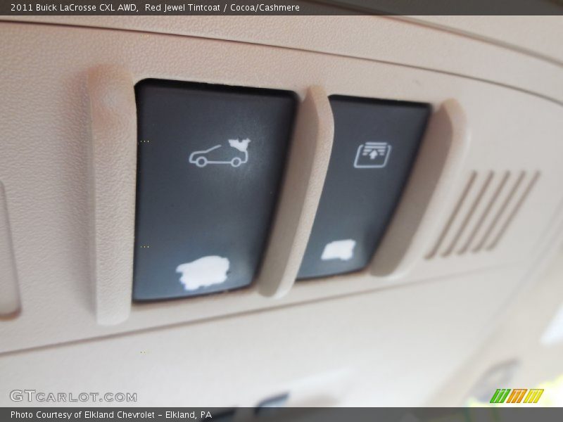 Red Jewel Tintcoat / Cocoa/Cashmere 2011 Buick LaCrosse CXL AWD