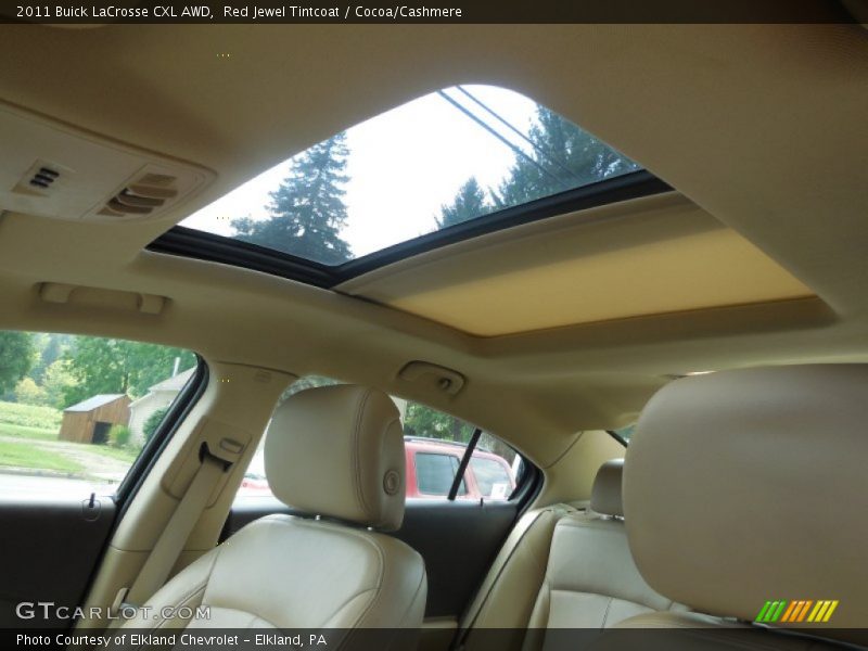 Red Jewel Tintcoat / Cocoa/Cashmere 2011 Buick LaCrosse CXL AWD