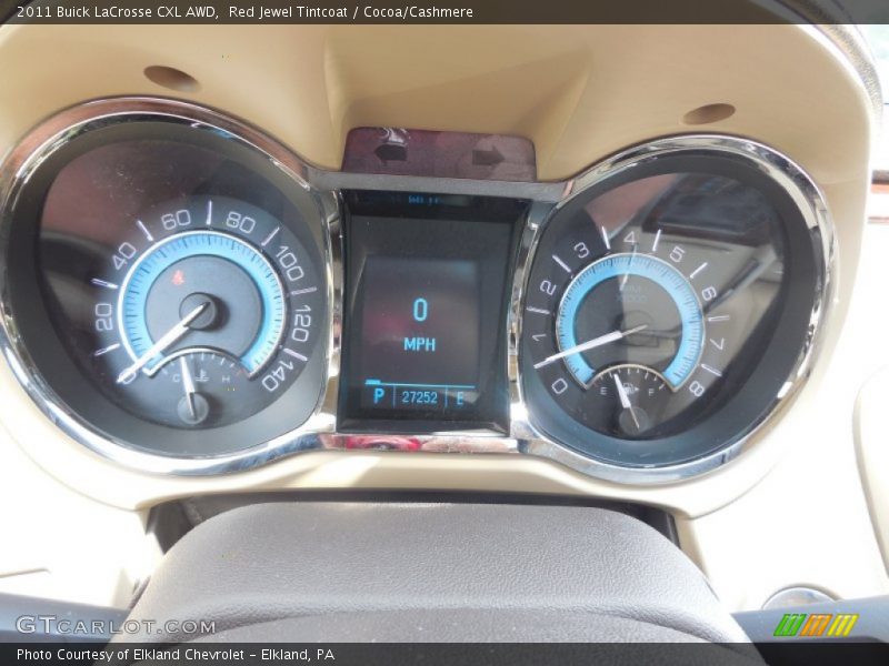 Red Jewel Tintcoat / Cocoa/Cashmere 2011 Buick LaCrosse CXL AWD