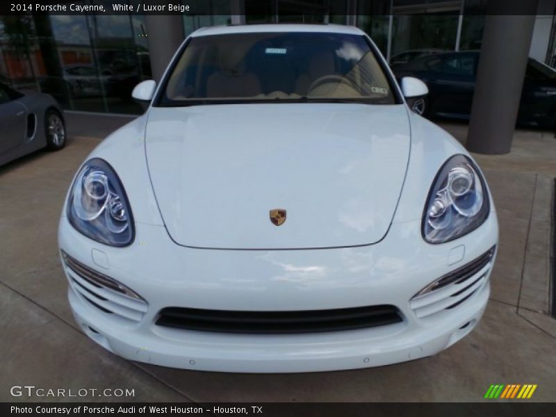 White / Luxor Beige 2014 Porsche Cayenne