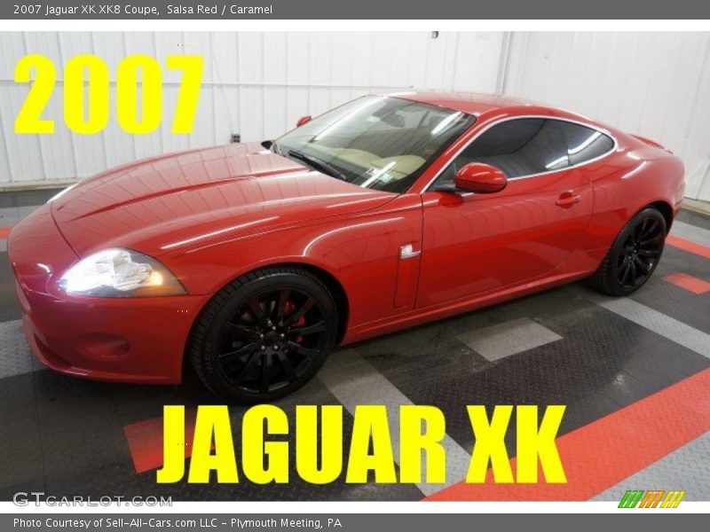 Salsa Red / Caramel 2007 Jaguar XK XK8 Coupe