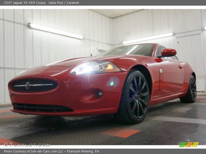 Salsa Red / Caramel 2007 Jaguar XK XK8 Coupe