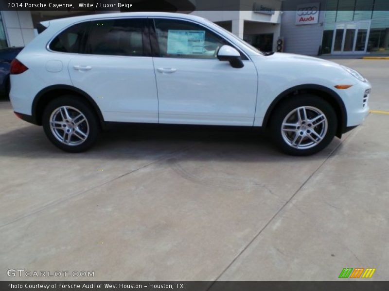 White / Luxor Beige 2014 Porsche Cayenne