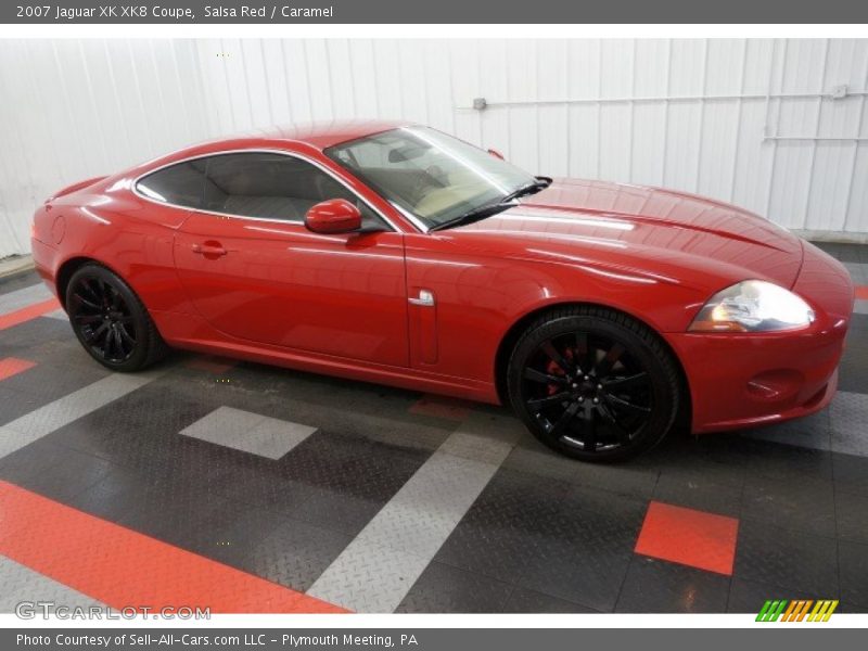 Salsa Red / Caramel 2007 Jaguar XK XK8 Coupe