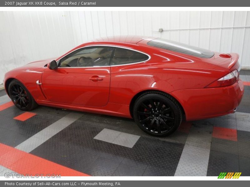 Salsa Red / Caramel 2007 Jaguar XK XK8 Coupe