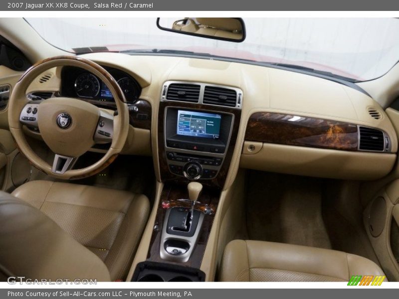 Salsa Red / Caramel 2007 Jaguar XK XK8 Coupe