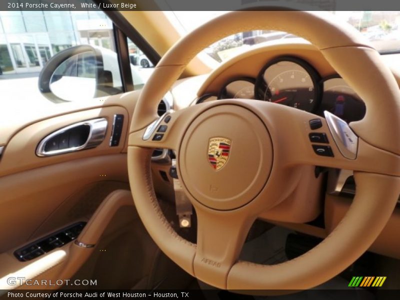 White / Luxor Beige 2014 Porsche Cayenne