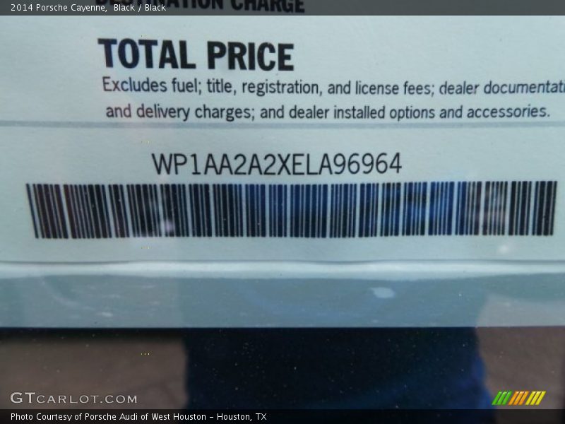 Black / Black 2014 Porsche Cayenne