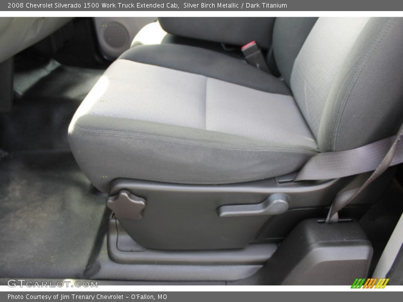 Silver Birch Metallic / Dark Titanium 2008 Chevrolet Silverado 1500 Work Truck Extended Cab