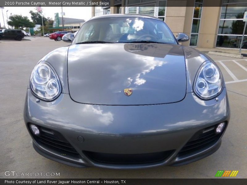 Meteor Grey Metallic / Sand Beige 2010 Porsche Cayman