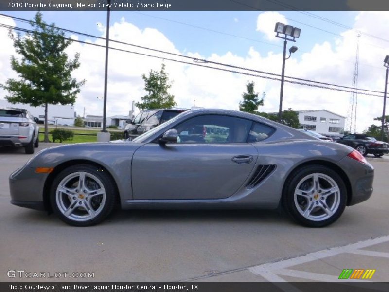 Meteor Grey Metallic / Sand Beige 2010 Porsche Cayman