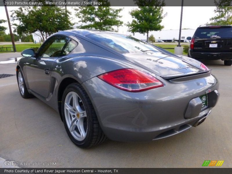 Meteor Grey Metallic / Sand Beige 2010 Porsche Cayman