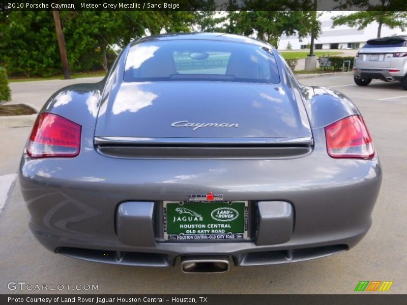 Meteor Grey Metallic / Sand Beige 2010 Porsche Cayman